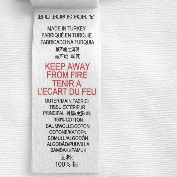 Burberry Kids White Long Sleeve Nova Check Shoulder Tee 10Y / 140 Unisex - Picture 9 of 10